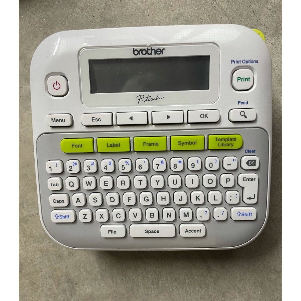 Brothers p-touch label maker PTD210 Easy to use label maker one-touch keys multi